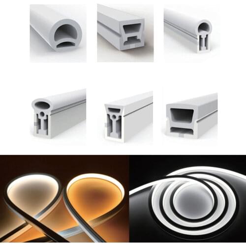 LED Neon Flexible Tube Soft Silica Gel WS2812B/WS2811/ WS2813/5050 /SK6812 Strip Light Lamp IP67 Waterproof for Decoration