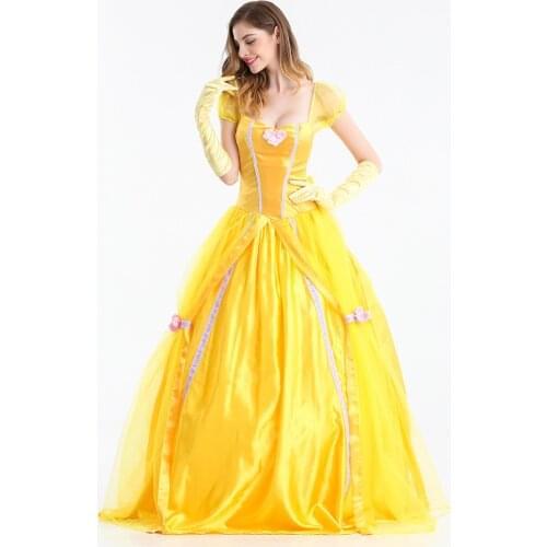 Adult Fantasia Carnival Party Cartoon Princess Snow White Dress Costumes Halloween Snow White Cosplay Costumes for Women Wear