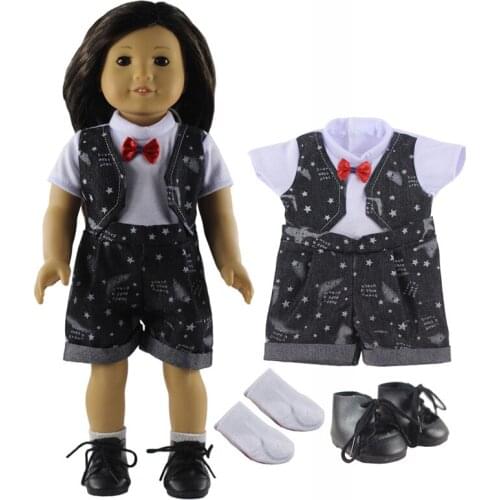 1 Set Doll Clothes for 18'' American Doll Handmade Fashion Lovely Clothes X09