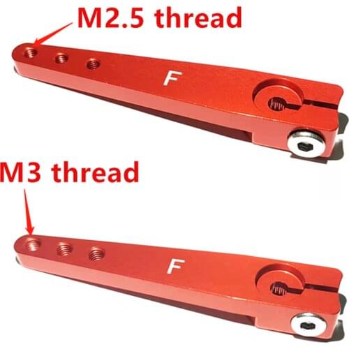 6063 Aluminum Alloy Servo Horn Half Arm Metal 1.75" M3 For Futaba 25T 6mm KST BLS825 GDWBLS893 JX7346 Servo
