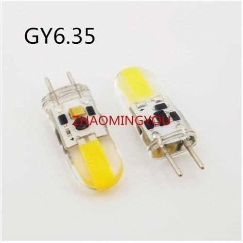 DIMMABLE GY6.35 LED Bulb AC/DC 12V 6W Silicone Lamp for Home Decor Dimmable LED COB Light Bulb Replace Halogen Lamps
