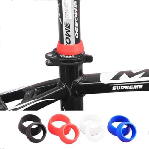 2Pcs/set Mountain Road Bike Seat Post Rubber Ring Dust Cover Cycling Silicone Waterproof Bicycle Seatpost Case Protective Ring