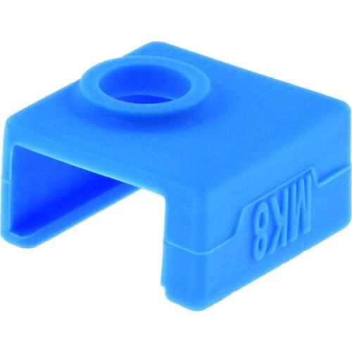 3D printer accessories MK7/8/9 print head heating aluminum block silicone sleeve High temperature resistance up to 280 °C blue