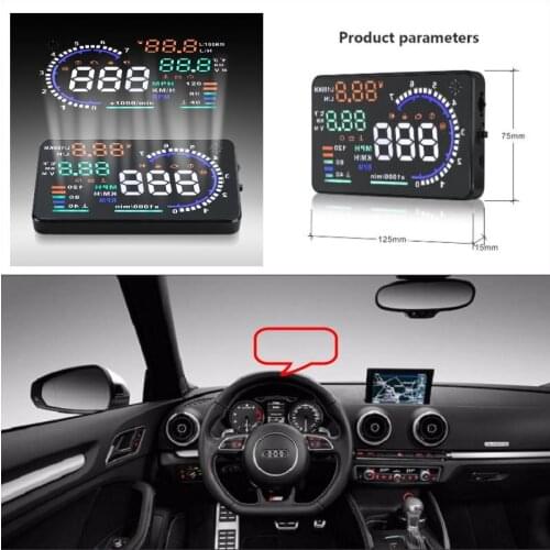 For Audi Q5 Q7 2015 2016 Car Head Up Display Safe Driving Screen Projector - Refkecting Windshield