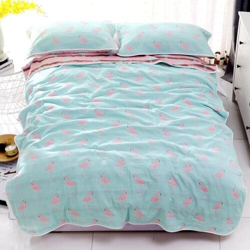 Baby Blanket Baby Summer Bedding Sofa Quilt 100% Cotton Baby Blanket 6 Layer Muslin Swaddle for Infant Baby 120*150cm /150*200cm