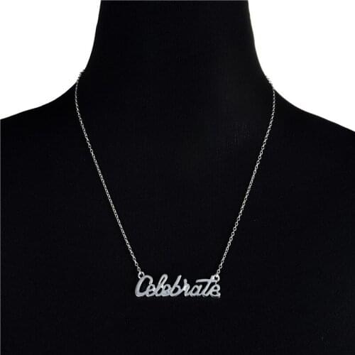 Europe/US fashion celebrate Letter pendant lovely English word necklace gift for mom/girlfriend party jewelry