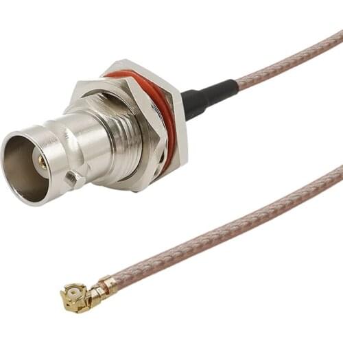 BNC Female Jack to IPX U.FL Coaxial Cable RG178 Pigtail Connector BNC Socket Bulkhead to IPX Pigtail Jumper RG178 Cord 5CM-50CM