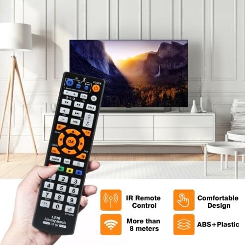 Universal Smart IR Remote Control with learn function, 3 pages controller copy for TV STB DVD SAT DVB HIFI TV BOX, L336