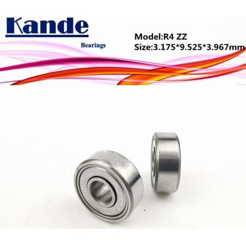 Kande Bearings R4A 10pcs ABEC-1 R4AZZ 10pcs ABEC-5 R4A ZZ Inch Bearing 3.175*9.525*9.967mm Miniature FAST SHIPPING