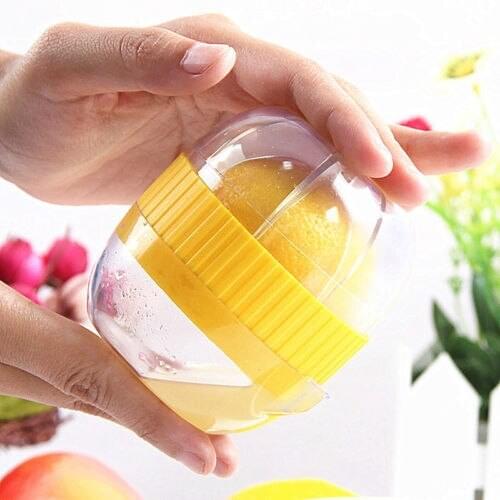 PP Plastic Kitchen Hand Lemon Orange Squeezer Citrus Press Juice Fruit Mini Portable Juicer