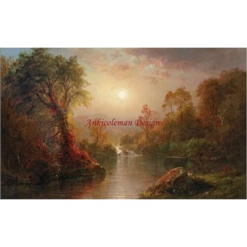 Needlework for embroidery DIY French DMC High Quality - Counted Cross Stitch Kit 14 ct Oil painting - Autumn