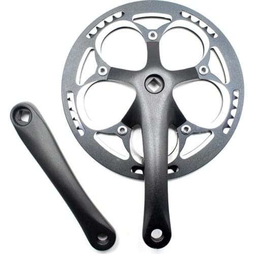 Road Bike Folding Bicycle Crankset 52T Single Speed 170mm Aluminum alloy Bike Crank Set Chainwheel Sprocket gearwheel Accessorie