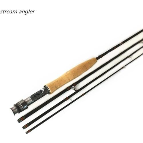 Fly Fishing Rod Set High Carbon Fly Rod #3/4 5/6# 4 Section stream angler good waist strength