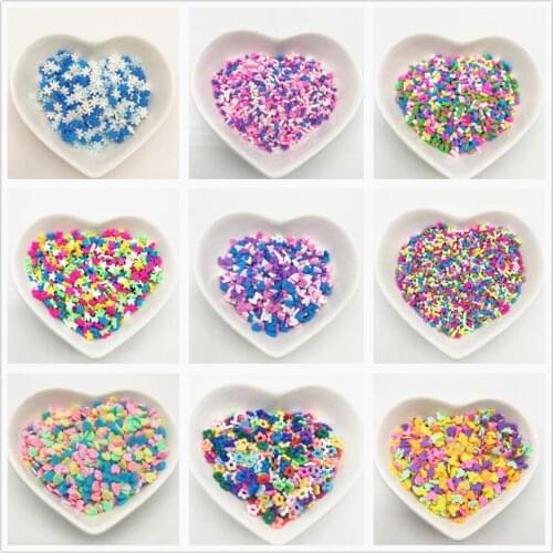 1kg Fake Star Toppings Fake Food DIY Rainbow Sprinkles Kawaii Confetti Polymer Clay Embellishments Resin Craft Jewelry Supplies