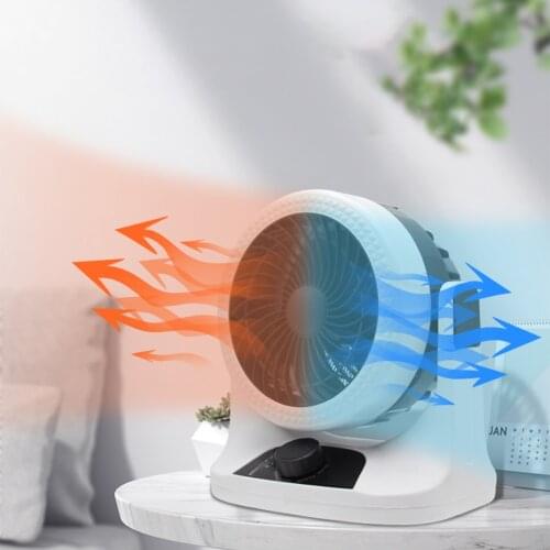 Desktop Electric Fan Heater Cooler Small Heater Radiator Mini Portable Household Mini Desk Rechargeable Quiet Office