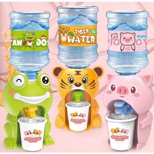 NEW Children Press Water Fountain Simulation Kitchen Toys Can Be Added Juice Water Dispenser For Children Summer Must-have