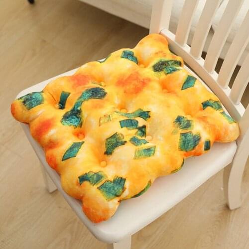 Toy Creative Biscuits Plush Pillow 3 Kinds Round Shape Square Sesame Plain Cookie Food Snack Cushion Decoration Aesthetics