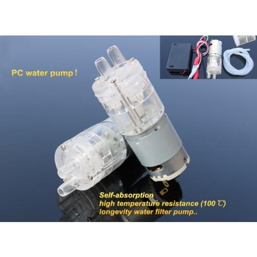 PC water pump 6-12V self-absorption high temperature resistance (100c) longevity water filter pump,low noise scientific experime