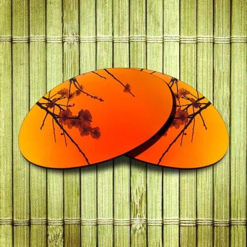 Polarized Replacement Lense For-Oakley Romeo 1 Sunglasses Frame True Color Mirrored Coating - Fire Red Color Options