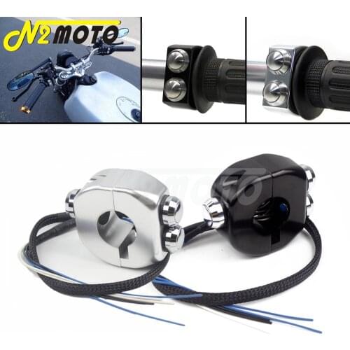 12 Colors 1" 7/8" Handlebar M-Switch Electrical 22/25mm Handle Bar Switches Button Control for Harley Chopper Bobber Cafe Racer