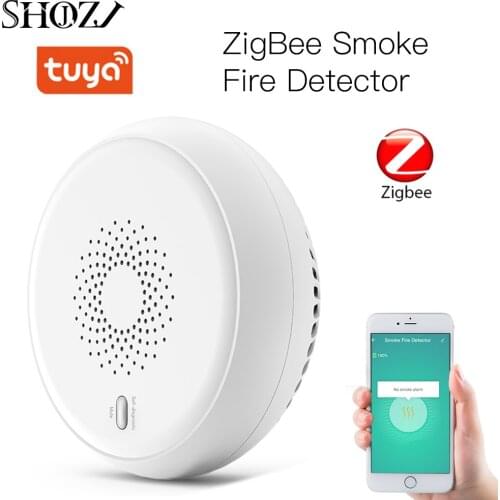 ZIGBEE Tuya WiFi Smoke Alarm Fire Protection Smoke Detector Smokehouse Combination Fire Alarm Home Security System