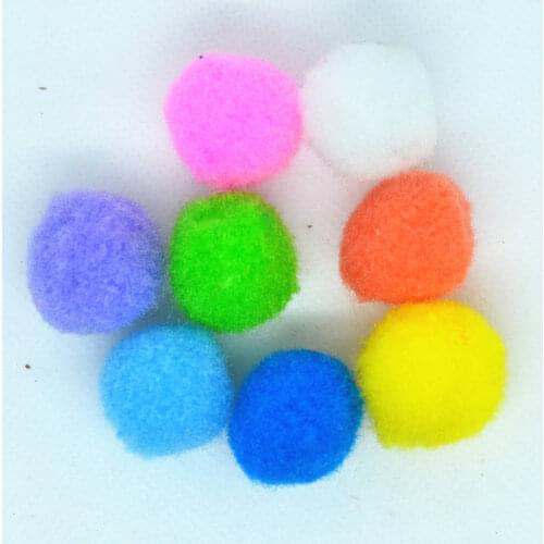 Mixed Color Soft Round Shape Pom Pom Balls, Fluffy Pom Pom Toy Supplies,DIY Garment Handcraft,Wedding Party Decorations