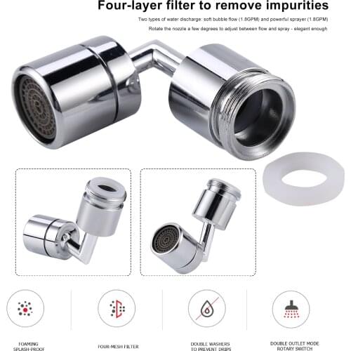 720 Rotatable Filter Faucet, Universal Water Saving Nozzle for Kitchen Tap Kitchen Swivel Faucet