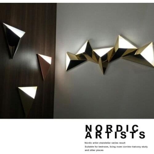 Modern Led Wall Lamp 3W Aluminum Body Triangle Wall Light For Bedroom Home Lighting Luminaire Bathroom Light Fixture Wall Sconce