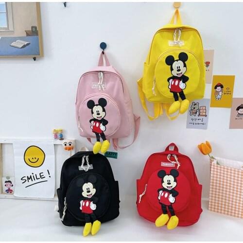 2-8 Years Old Girls Backpack Cartoon Cute Mickey Children Small Schoolbag Kindergarten Baby Leisure Backpacks Fashion Brand