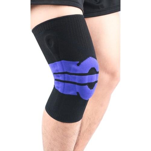 1PC Knitting Knee Protector Keenpad Sports Running Climbing Riding Cycling Protective Gear Brace Support Anti-slip Knee Brace