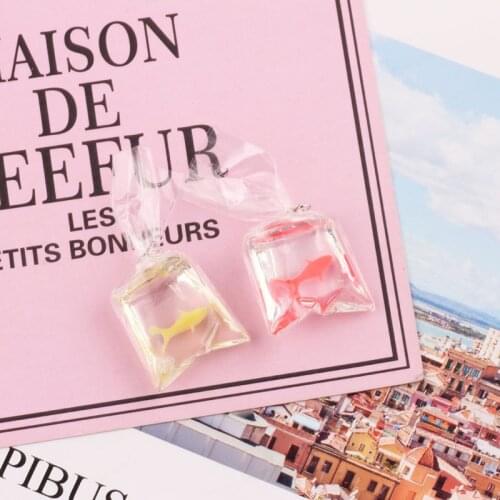 10pcs 3D Cut Fish Resin Charms DIY Craft fit for Bracelet Earring Jewelry Finding handmade 23*45mm