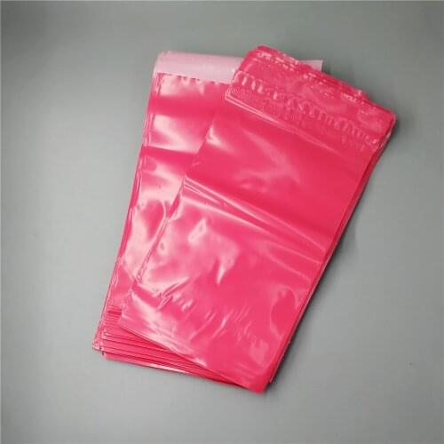 45x65cm 100pcs Express Courier Bags Self-Seal rose red Thick Plastic Poly Envelope Gifts Mailing Bags