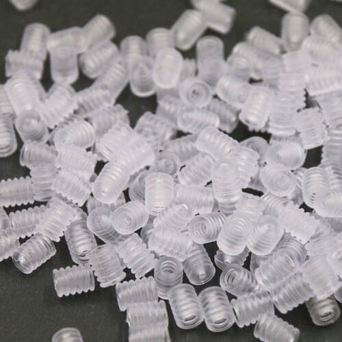 1000PCS Soft Silicone Cord Lock Stopper Drawstring Elastic Band Adjuster Mask Elastic Buckle Rope Cord Lock