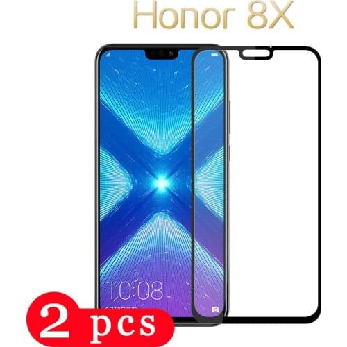 2Pcs full cover for huawei honor 8x max 8s 8c 8 lite 8a pro tempered glass phone screen protector honor 9x pro protective film