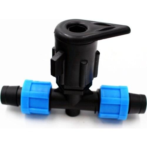 20pcs Dn17 Tape Tee For Lay Flat Hose Lock Nut Fittings For Driptape Micro Drip Irrigation Sprinkler Accessory Y105