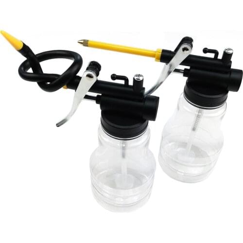 250ml Transparent Oil Can Oiler Lubrication Oil Plastic Machine Pump High Pressure Pump Oiler Grease Gun