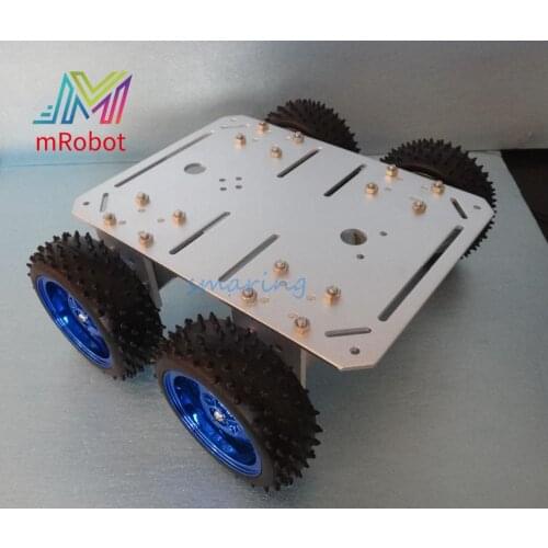 37Motor Robot Smart Car Chassis With Speed Encoder 4 Wheels Drive Car For DIY Kit Educational Teaching Tool