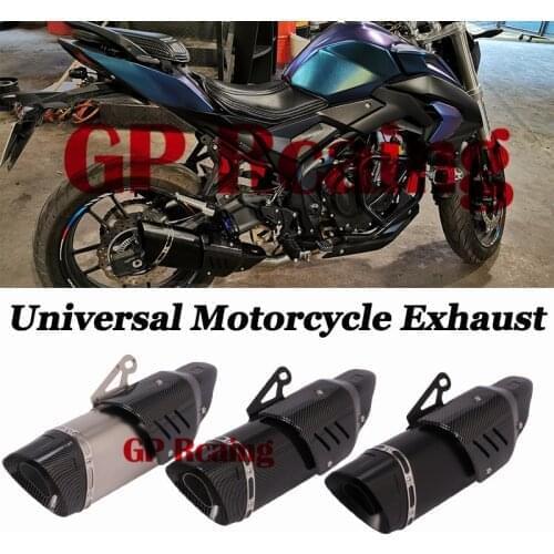 51mm Universal Motorcycle GP Exhaust Modified Muffler DB Killer Escape Moto Heat Shield Cover For GSX-S750 Z750 Z800 Ninja R3 R6