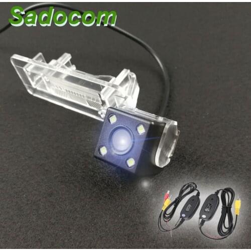 Car CCD HD 4 LED Night Vision Backup Rear View Camera Parking Assistance Waterproof For Mercedes Benz Smart Fortwo / Smart ED