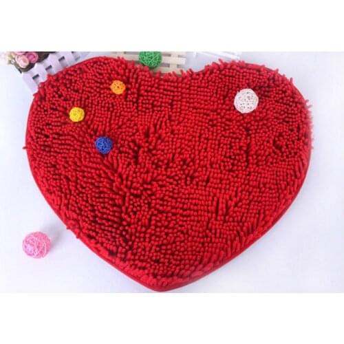 Large Bedroom Red Heart Shag Carpet Door Floor Mats For Living Room Free Shipping