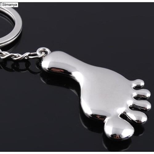 Hot Personality Feet keychain men women fashion Key chain Bag Fashion Accessories car key ring party gift Jewelry K2018
