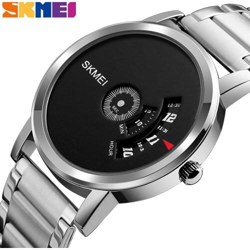 SKMEI Mens Quartz Watch Waterproof Full Steel Fashion Watches Top Luxury Brand Wristwatches Male Clock Relogio Masculino 1260
