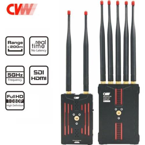 CVW Pro200 200m Wireless HD Video Transmission System 5GHz SDI HDMI 1080P Multifunctional Wireless image Transmitter & Receiver
