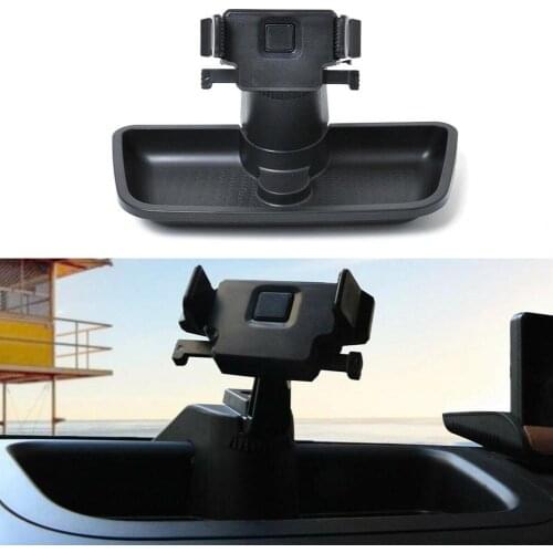 Phone Holder Convenient Multi-function ABS Car Dashboard Phone Bracket Storage Tray for Jeep Wrangler JK 2011-2018