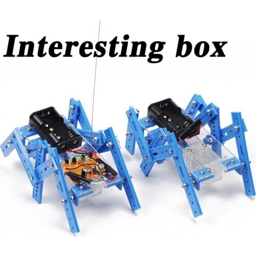 DIY technology production teaching materials hexapod robot model assembled parent-child handmade toys