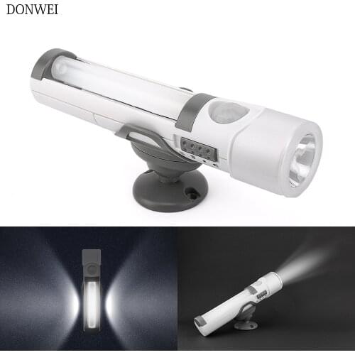 DONWEI Multi-function Auto On/Off IR Motion Sensor LED Night Light Wall Lights Indoor Portable Battery powered Flashlight Torch