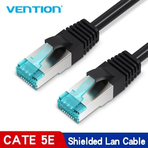Vention Ethernet Cable Cat5 Lan Cable FTP Cat 5e Network Patch Cable 0.75m 1m 1.5m 2m 30m For PS2 PC Computer Router RJ45
