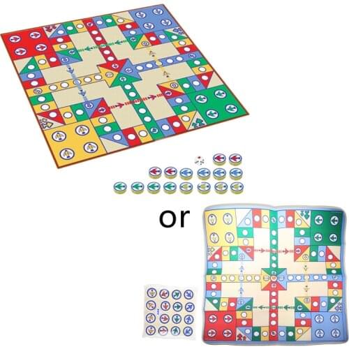 Flying Chess Carpet Parent-child Game Creeping Mat Kids Aeroplane Chess Rug Party Board Game Modern Ludo Dropship