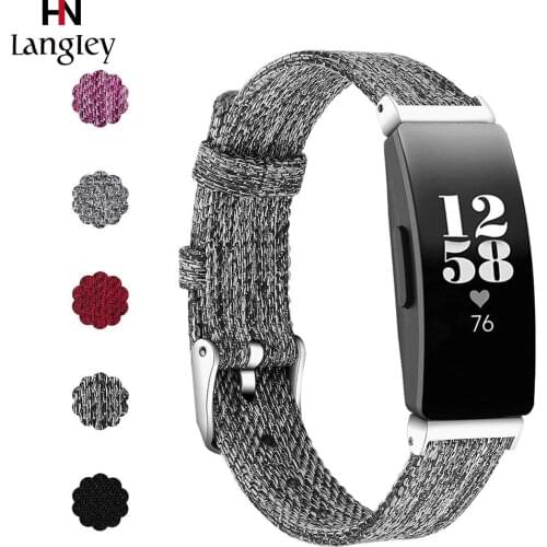 Nylon Sports Band For Fitbit Inspire HR Buckle Bracelet Straps Breathbale Retor Wristbands Replacement Band Watches Accessories