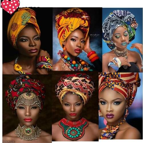 NEW 3d Round Diamond Embroidery Africa Sexy Woman 5d Diy Full Sets Diamond Painting Mosaic Pictures of Rhinestones Art